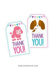 Puppy Party Favor Tags