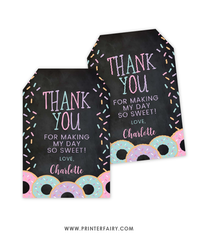 Donut Favor Tag
