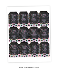 Donut Favor Tag