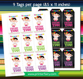 Fiesta Baby Shower Favor Tags