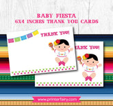 Baby Fiesta Thank You Card