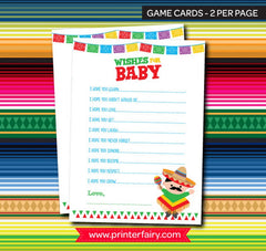 Fiesta Baby Shower Wishes For Baby
