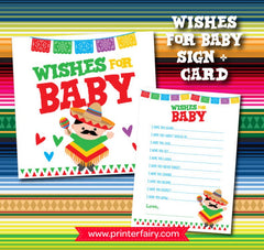 Fiesta Baby Shower Wishes For Baby