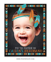 Wild One Pin the Feather Game