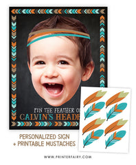 Wild One Pin the Feather Game