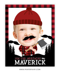 Pin the Mustache Game