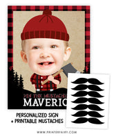 Lumberjack Pin the Mustache Game