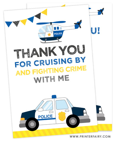 Police Thank You Cards