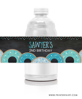 Donut Water Bottle Labels