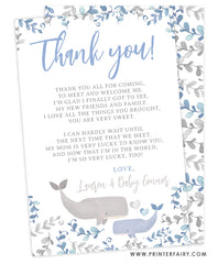 Whale Thank You Card