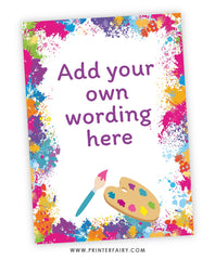 Art Party Decor Sign