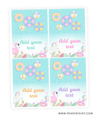 Pool Birthday Party Food Tents