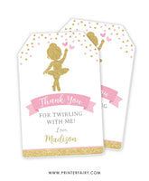 Ballerina Favor Tag