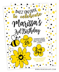 Bee Birthday Invitation