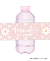 Daisy Water Bottle Labels