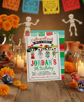 Dia de los Muertos Birthday Invitation