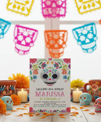 Día de los Muertos Birthday Invitation