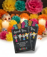 Dia de los Muertos Favor Tags