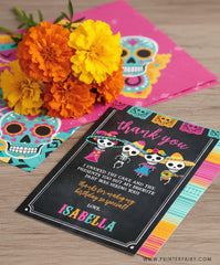 Dia de los Muertos Thanks You Card