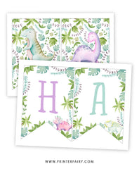 Dinosaur Birthday Banner