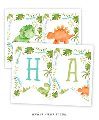 Dinosaur Birthday Banner