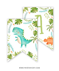 Dinosaur Birthday Banner