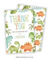 Dinosaur Party Favor Tag