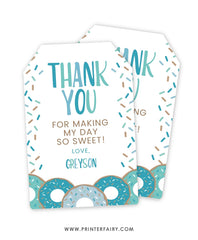 Donut Favor Tag