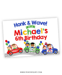 Drive By Honk & Wave Sign