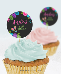 Fiesta Birthday Party Toppers