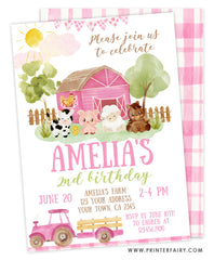 Farm Birthday Party Invitation