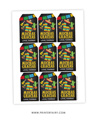 Fiesta Favor Tags
