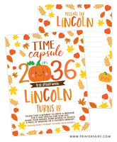Little Pumpkin Time Capsule