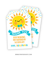 Little Sunshine Favor Tag