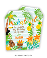 Luau Favor Tag