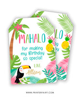 Luau Favor Tag