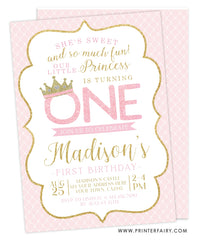 Princess Birthday Party Invitation