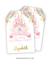 Princess Castle Favor Tags