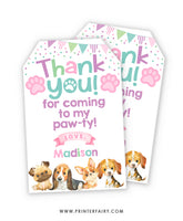 Puppies Favor Tags