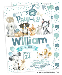 Puppies & Kitties Invitation