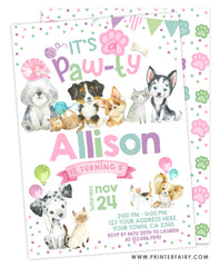 Puppies & Kitties Invitation