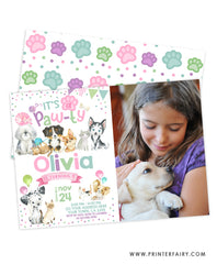 Puppies & Kitties Invitation with Photo