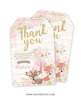 Woodland Tribal Favor Tag
