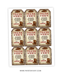 Western Favor Tag