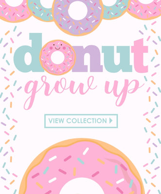 Donut Birthday Party - white & pink