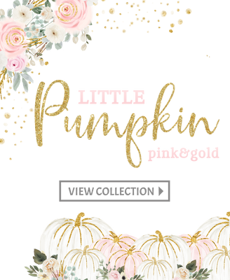 Little Pumpkin Pink & Gold