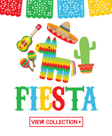 Birthday Piñata Fiesta - white