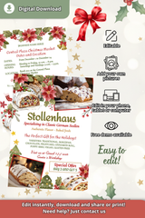 Christmas Market Flyer Template for Bakers