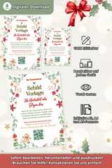 Weihnachts Schild Vorlage