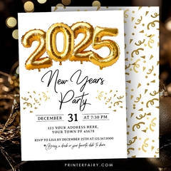 New Years Party Invite Template